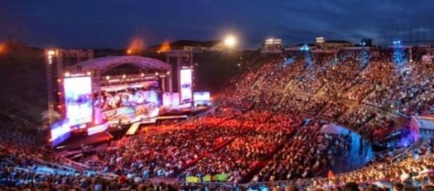 L'Arena di Verona durante i WMA L'Arena di Verona durante i WMA