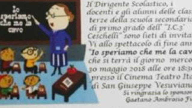 "Io speriamo che me la cavo", lo spettacolo proposto dagli alunni delle classi 3° della scuola media Don Gino Ceschelli (foto:web)