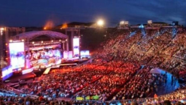 L'Arena di Verona durante i WMA