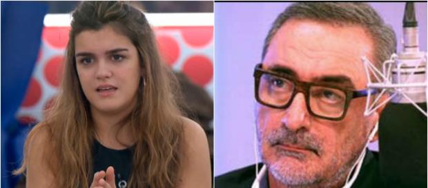 Amaia y Carlos Herrera en imagen de archivo Amaia y Carlos Herrera en imagen de archivo