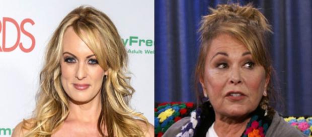 Stormy Daniels, Roseanne Barr, via Twitter Stormy Daniels, Roseanne Barr, via Twitter