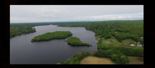 Body found in Griwold, Connecticut woods. Photo: EagleEye LLC Youtube screenshot