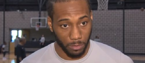 Kawhi Leonard is eligible to sign a maximum contract extension with Spurs. - [Image Credit: KENS 5 / YouTube screencap]
