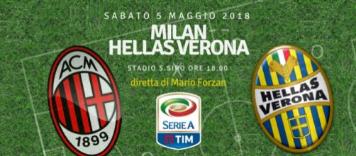 Milan - Hellas Verona primo anticipo della 35ma giornata