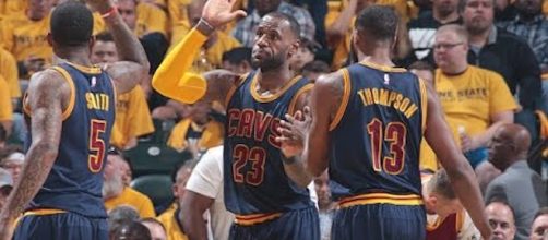 The Cavs find themselves in the driver's seat up 2-0 heading into Game 3 of playoff series vs Toronto. - [Image via NBA / YouTube screencap]