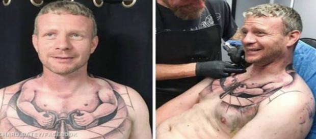 A tatuagem 3D pode ser muito incrível e perfeita A tatuagem 3D pode ser muito incrível e perfeita