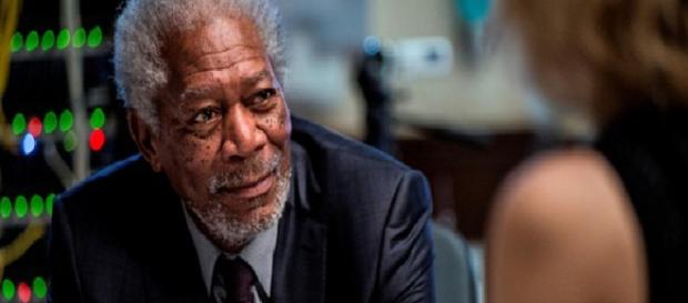 O ator Morgan Freeman em cena do filme 'Lucy' O ator Morgan Freeman em cena do filme 'Lucy'