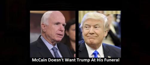 McCain doesn't want Trump at his funeral. - [Photo: CNN News / YouTube Screenshot]