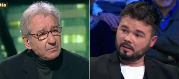 Jose Sacristán y Gabriel Rufián en imagen Jose Sacristán y Gabriel Rufián en imagen