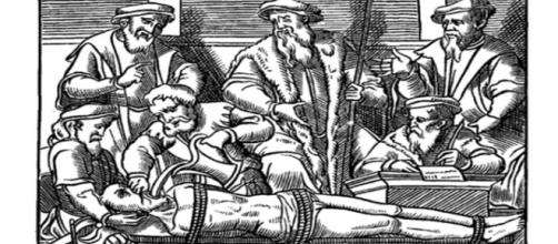 “Water Torture,” Dutch woodcut 1556 Public Domain