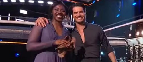 Arike Ogunbowale and Gleb Savchenko eliminated from "Dancing with the Stars" [Image: Dancing with the Stars/YouTube screenshot]