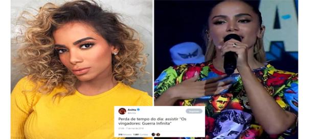 Anitta critica filme 'Vingadores: Guerra Infinita' no Twiiter Anitta critica filme 'Vingadores: Guerra Infinita' no Twiiter