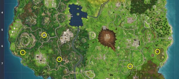 Ubicaciones de la cámara en 'Fortnite: Battle Royale'. Ubicaciones de la cámara en 'Fortnite: Battle Royale'.