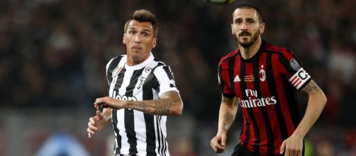 Ex compagni ora rivali, Mandzukic e Bonucci