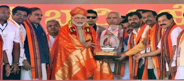 Karnataka Modi rally getting huge crowd: (Image via NDTV) Karnataka Modi rally getting huge crowd: (Image via NDTV)