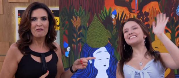 Larissa Manoela foi ao programa Encontro com Fátima Bernardes promover seu filme (Foto: TV Globo) Larissa Manoela foi ao programa Encontro com Fátima Bernardes promover seu filme (Foto: TV Globo)