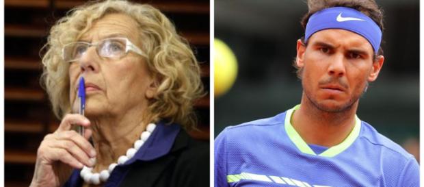 Manuela Carmena y Rafa Nadal en imagen Manuela Carmena y Rafa Nadal en imagen