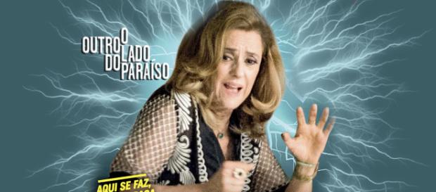 Sophia (Marieta Severo) paga por todos os erros, no final da trama (Montagem/Telma Myrbach) Sophia (Marieta Severo) paga por todos os erros, no final da trama (Montagem/Telma Myrbach)