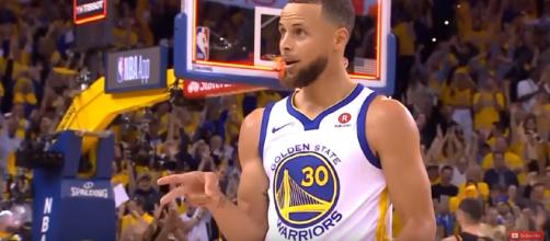 Steph Curry and the Warriors squeaked by in Game 1. [image source: FreeDawkins - YouTube]