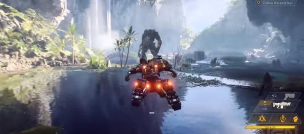 A screenshot from BioWare's 'Anthem' Image credit - YouTube/IGN A screenshot from BioWare's 'Anthem' Image credit - YouTube/IGN