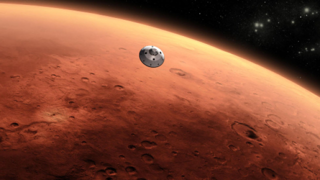 Immagine dall'alto del pianeta Marte