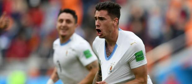 José Giménez garantiu a primeira comemoração uruguaia no torneio José Giménez garantiu a primeira comemoração uruguaia no torneio