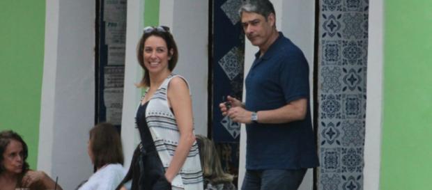 William Bonner com sua futura esposa, Natasha Dantas William Bonner com sua futura esposa, Natasha Dantas