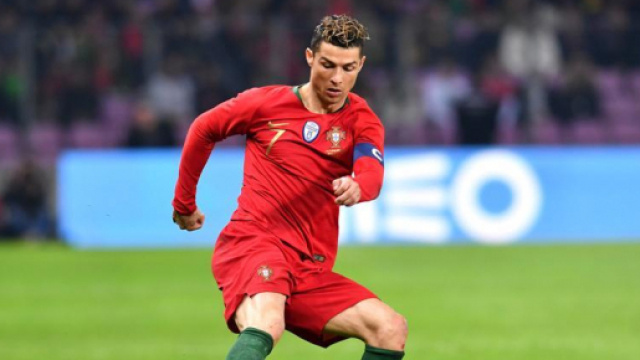 Cristiano Ronaldo nel match tra Portogallo e Spagna dei mondiali 2018, dove ha realizzato una tripletta