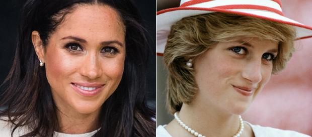 Meghan Markle se pone los pendientes de la princesa Diana Meghan Markle se pone los pendientes de la princesa Diana