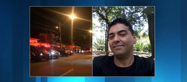 O Policial Dennyo Edno Gonçalves dos Santos foi atingido por 20 tiros. (Foto: Reprodução/Jornal Opção) O Policial Dennyo Edno Gonçalves dos Santos foi atingido por 20 tiros. (Foto: Reprodução/Jornal Opção)