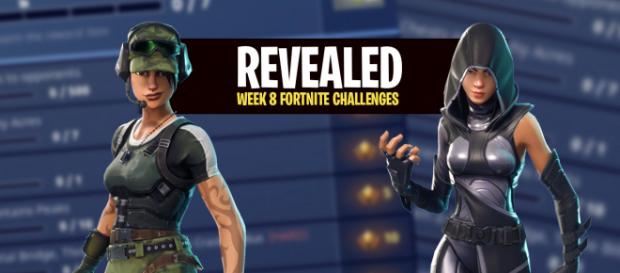 Week 8 "Fortnite Battle Royale" challenges have been revealed. Image Credit: Own work Week 8 "Fortnite Battle Royale" challenges have been revealed. Image Credit: Own work