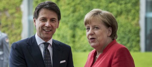 Giuseppe Conte ed Angela Merkel