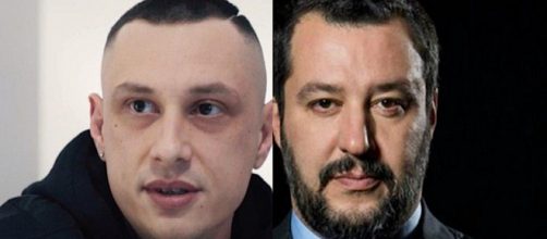 Inoki Ness a sinistra, Matteo Salvini a destra