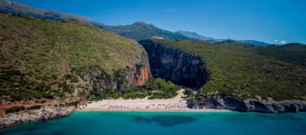 The stunning Dhermi beach, Albania. Credit: Picture supplied Kala festival promotional materials The stunning Dhermi beach, Albania. Credit: Picture supplied Kala festival promotional materials