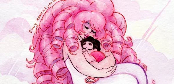 Rose Quartz and Steven Universe Watecolor Timelapse painting Lion ... - youtube.com