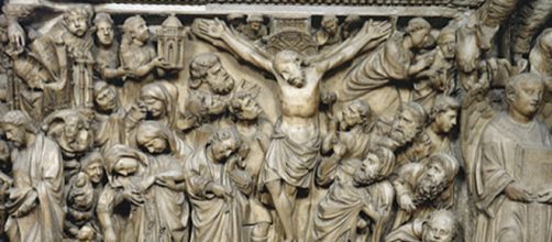 Nicola Pisano, lastra della Crocifissione. Pulpito del Duomo di Siena | immagine tratta da Michele Busillo Blog - wordpress.com