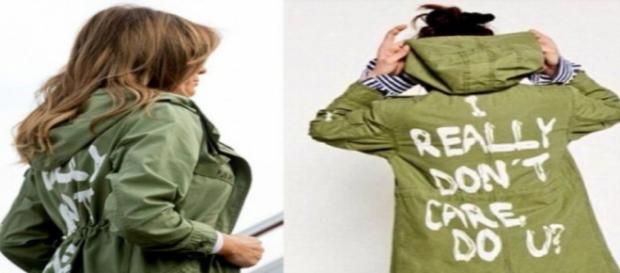 Chamarra que portó Melania Trump Chamarra que portó Melania Trump