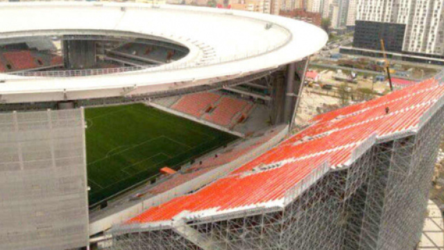 Coupe du Monde 2018 : les tribunes provisoires du stade Ekaterinbourg donnent le vertige aux supporters