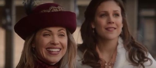 Pascale Hutton and Erin Krakow have come a long way as friends on 'When Calls the Heart.' - [wordfilmsonline / YouTube screencap]