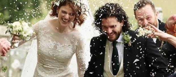 Rose Leslie y Kit Harington de 'Juego de Tronos' se casaron en Escocia Rose Leslie y Kit Harington de 'Juego de Tronos' se casaron en Escocia