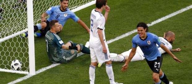Uruguay golea 3 a 0 a Rusia y se queda con el primer puesto del grupo A Uruguay golea 3 a 0 a Rusia y se queda con el primer puesto del grupo A
