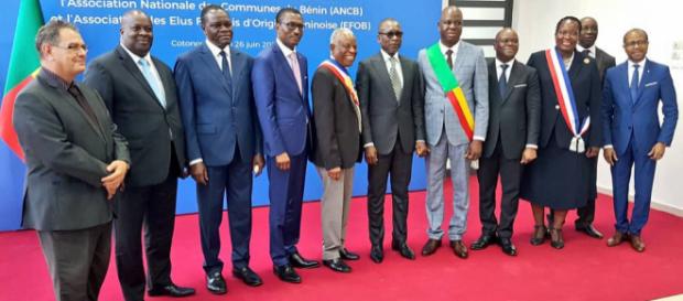 Le président Patrice Talon et les invités de la cérémonie Le président Patrice Talon et les invités de la cérémonie