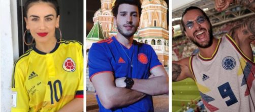 Celebridades colombianas y mexicanas acompañan a sus equipos favoritos en el mundial