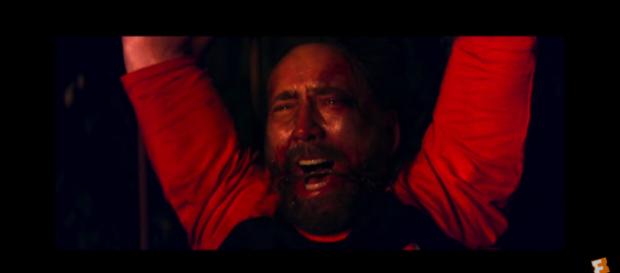 Nicolas Cage as Red Miller in 'Mandy.' (YouTube/RLJE). Nicolas Cage as Red Miller in 'Mandy.' (YouTube/RLJE).