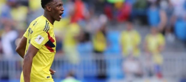 Mina marcou o gol da vitória da Colômbia Mina marcou o gol da vitória da Colômbia