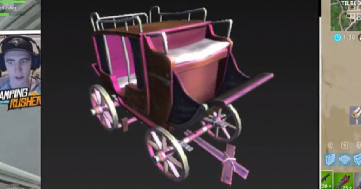 fortnite new leaks suggestive of wild west theme 3d renders revealed - fortnite stagecoach