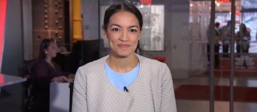 Cortez was still glowing on Velshi & Ruhle following her historic victory. [image source: MSNBC - YouTube]