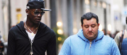 Mario Balotelli et son agent Raiola