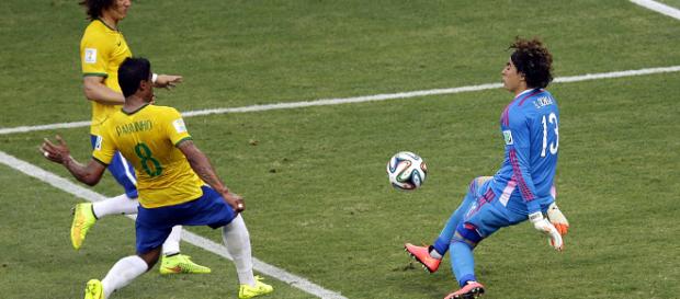 Brasil x México se encontraram na Copa de 2014 Brasil x México se encontraram na Copa de 2014