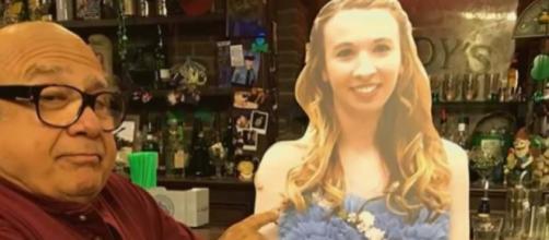 A teen took a cardboard cutout of Danny DeVito to prom, so he returned the favour. [Image Inside Edition/YouTube]
